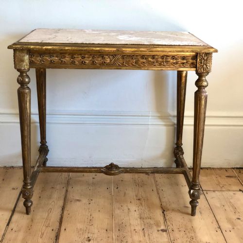 antique french gilt console occasional table - CATEGORY: ANTIQUE TABLES - DATED 19TH CENTURY