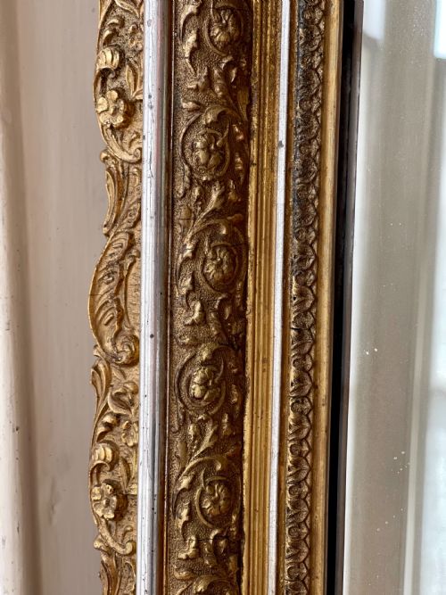 ANTIQUE FRENCH GILT LOUIS XV MIRROR - ADDITIONAL PHOTO 6