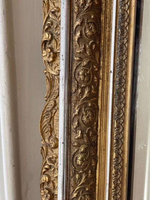 ANTIQUE FRENCH GILT LOUIS XV MIRROR - ADDITIONAL PHOTO 2