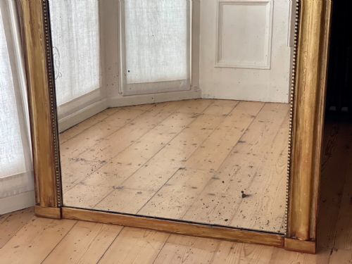ANTIQUE FRENCH GILT LOUIS PHILIPPE MIRROR - ADDITIONAL PHOTO 4