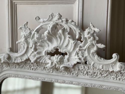 ANTIQUE FRENCH GESSO LOUIS XV MIRROR - ADDITIONAL PHOTO 8