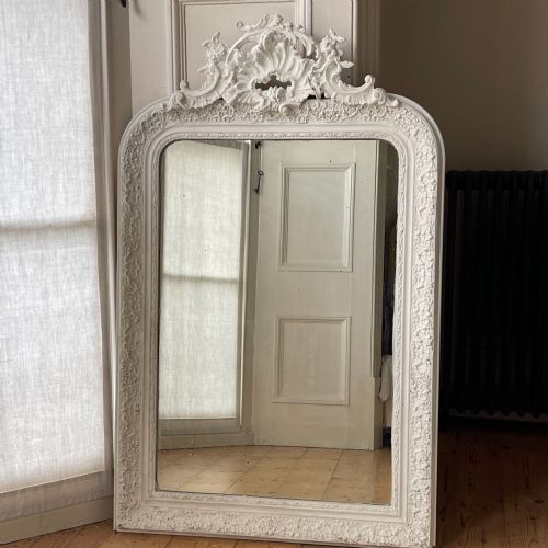 ANTIQUE FRENCH GESSO LOUIS XV MIRROR - ADDITIONAL PHOTO 7