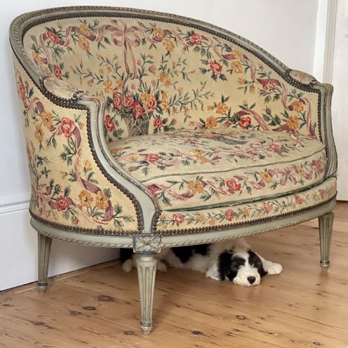 ANTIQUE FRENCH LOUIS XVI SOFA - ADDITIONAL PHOTO 4