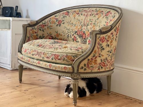 ANTIQUE FRENCH LOUIS XVI SOFA - ADDITIONAL PHOTO 5