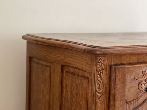 ANTIQUE FRENCH OAK LOUIS XV CUPBOARD - ADDITIONAL PHOTO 3