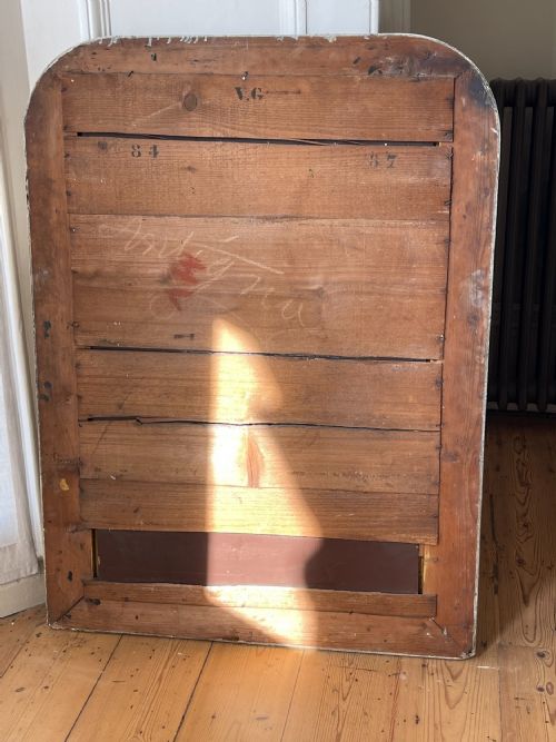 19TH CENTURY ANTIQUE FRENCH GESSO LOUIS PHILIPPE MIRROR - ADDITIONAL PHOTO 2