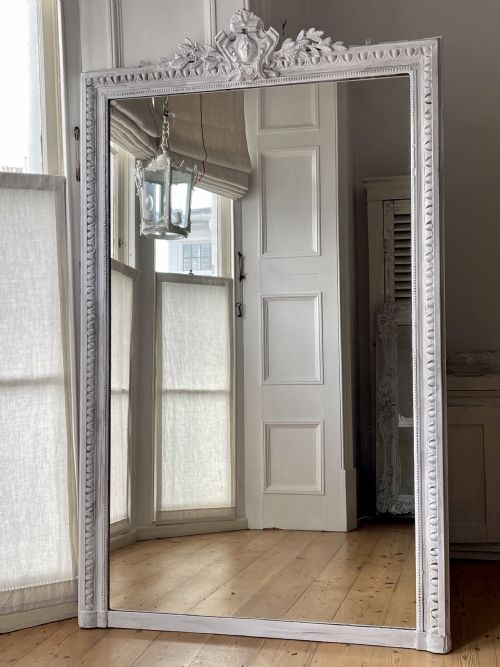 19th century french leaner mirror - CATEGORY: ANTIQUE MIRRORS - DATED 19TH CENTURY