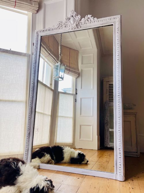 19TH CENTURY FRENCH LEANER MIRROR - ADDITIONAL PHOTO 2