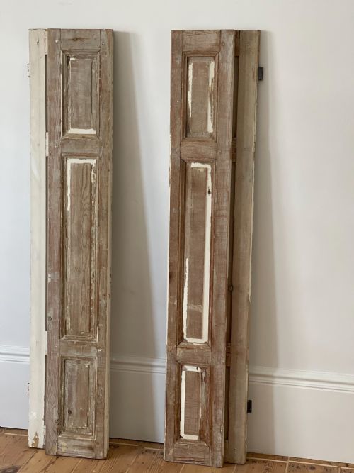 ANTIQUE FRENCH OAK BIFOLDING SHUTTERS - ADDITIONAL PHOTO 5