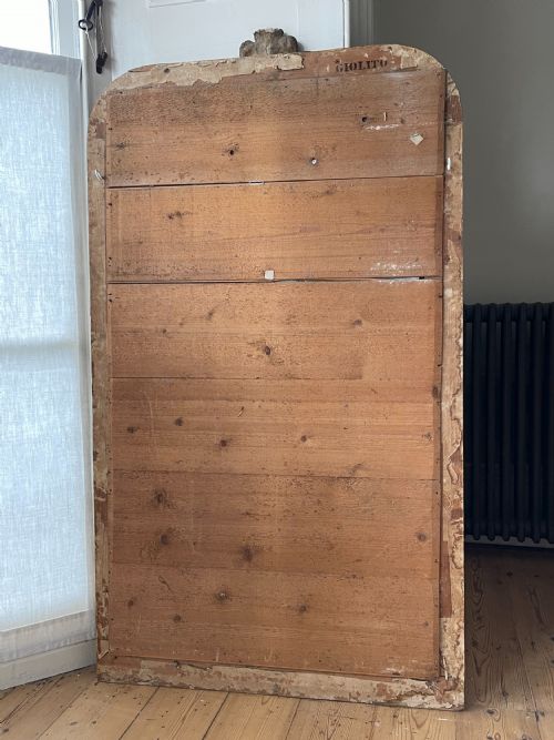 ANTIQUE FRENCH GILT MIRROR MERCURY GLASS - ADDITIONAL PHOTO 5