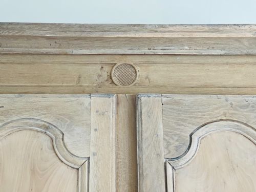 19TH CENTURY FRENCH OAK ARMOIRE WARDROBE WITH HANGING RAIL - ADDITIONAL PHOTO 9