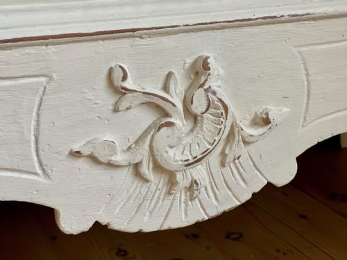 ANTIQUE FRENCH LOUIS XV ARMOIRE LINEN PRESS - ADDITIONAL PHOTO 4