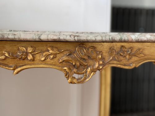 19TH CENTURY FRENCH MARBLE TOP TABLE - ADDITIONAL PHOTO 5