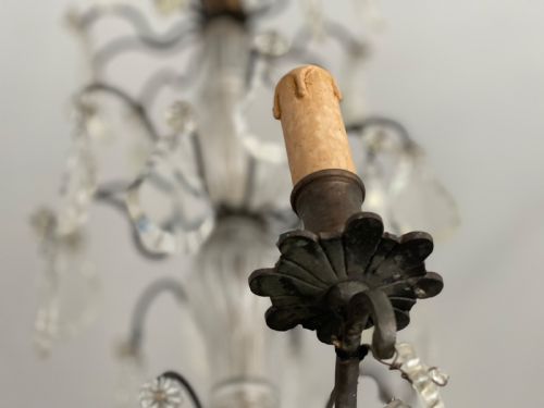 19TH CENTURY FRENCH 6 ARM CHANDELIER - ADDITIONAL PHOTO 1
