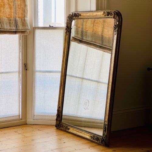 ANTIQUE FRENCH GILT LOUIS PHILIPPE MIRROR C1850 - ADDITIONAL PHOTO 6
