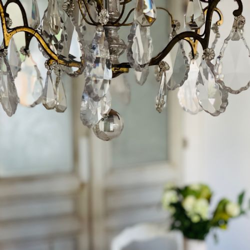 ANTIQUE FRENCH CHANDELIER - ADDITIONAL PHOTO 2