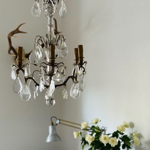 ANTIQUE FRENCH CHANDELIER - ADDITIONAL PHOTO 3