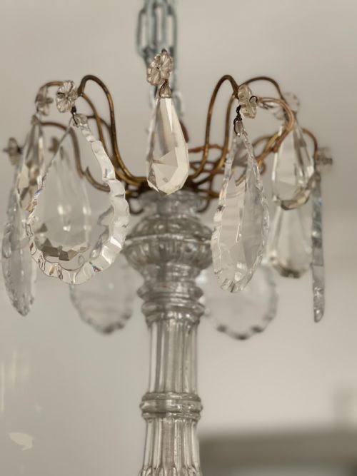 ANTIQUE FRENCH CHANDELIER - ADDITIONAL PHOTO 4