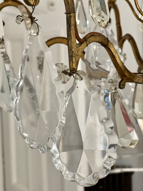 ANTIQUE FRENCH CHANDELIER - ADDITIONAL PHOTO 5