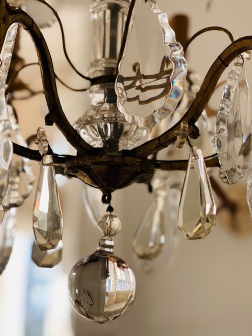 ANTIQUE FRENCH CHANDELIER - ADDITIONAL PHOTO 6