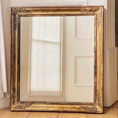 antique french gilt mirror - CATEGORY: ANTIQUE MIRRORS - DATED 19TH CENTURY