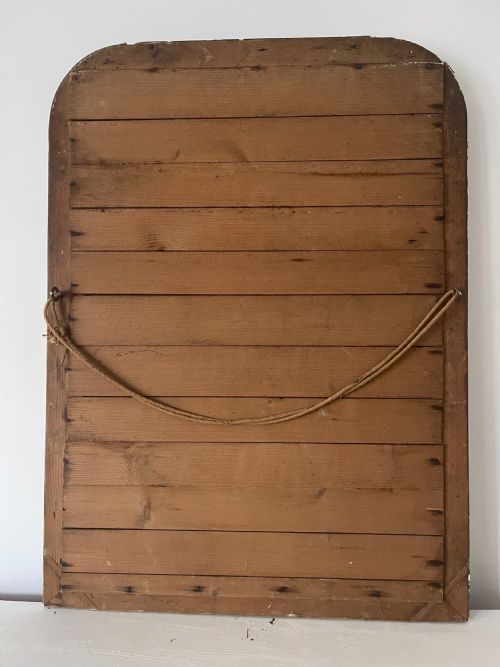 ANTIQUE FRENCH PAINTED MIRROR - ADDITIONAL PHOTO 5