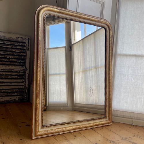 ANTIQUE FRENCH GILT LOUIS PHILIPPE MIRROR - ADDITIONAL PHOTO 5