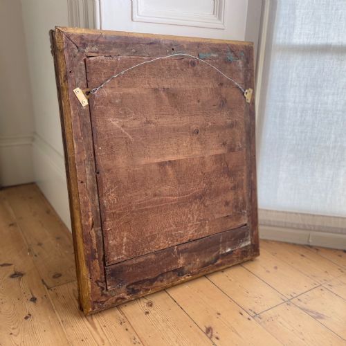 ANTIQUE FRENCH GILT MIRROR MERCURY GLASS - ADDITIONAL PHOTO 13