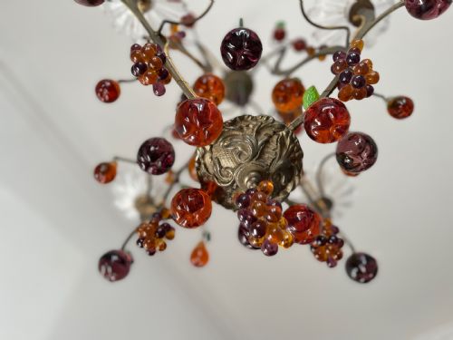 ANTIQUE FRENCH CAGE CHANDELIER - ADDITIONAL PHOTO 4