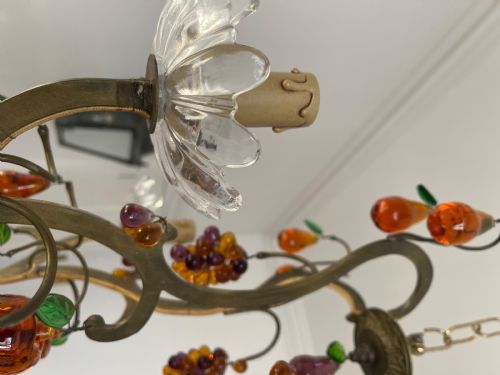 ANTIQUE FRENCH CAGE CHANDELIER - ADDITIONAL PHOTO 12
