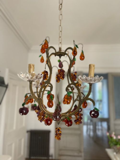 ANTIQUE FRENCH CAGE CHANDELIER - ADDITIONAL PHOTO 22