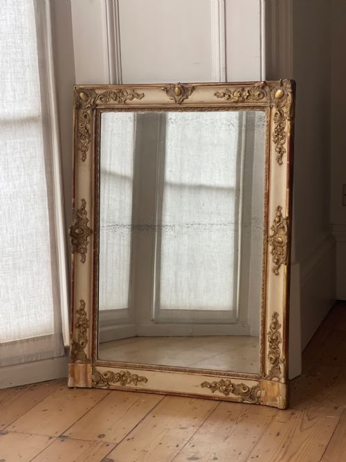 antique french gilt and gesso napolon iii mirror - CATEGORY: ANTIQUE MIRRORS - DATED 19TH CENTURY