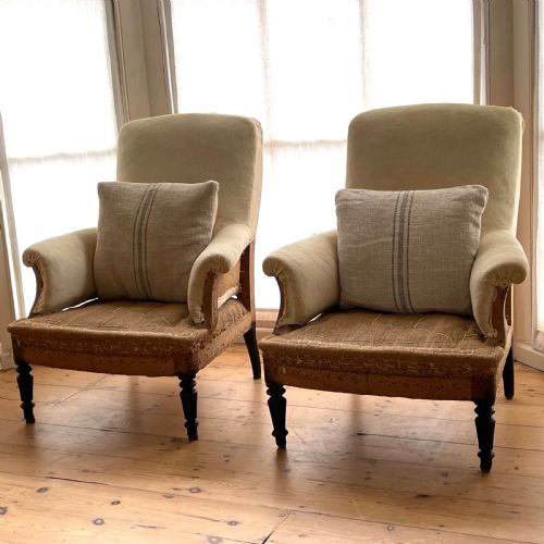 PAIR OF 19TH CENTURY FRENCH ARMCHAIRS - ADDITIONAL PHOTO 6
