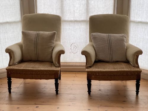 PAIR OF 19TH CENTURY FRENCH ARMCHAIRS - ADDITIONAL PHOTO 7