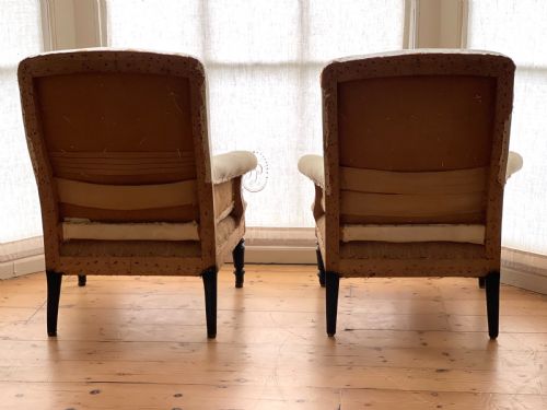 PAIR OF 19TH CENTURY FRENCH ARMCHAIRS - ADDITIONAL PHOTO 8