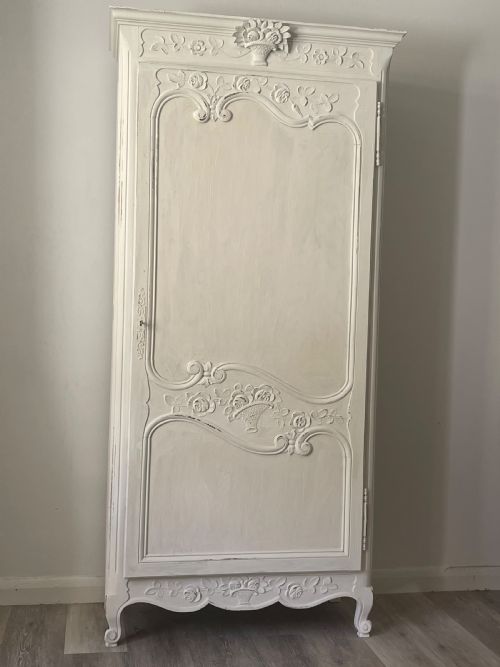 antique french painted oak cupboard - CATEGORY: ANTIQUE CUPBOARDS - DATED 19TH CENTURY