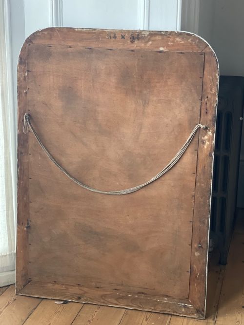 ANTIQUE FRENCH PAINTED LOUIS PHILIPPE MIRROR - ADDITIONAL PHOTO 4