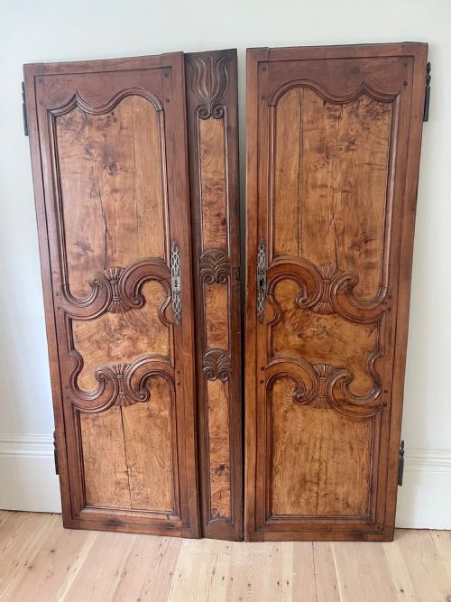 antique french armoire doors - CATEGORY: ANTIQUE MISCELLANEOUS - DATED 1900