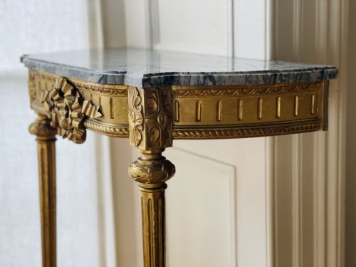 ANTIQUE FRENCH GILT AND MARBLE CONSOLE - ADDITIONAL PHOTO 2