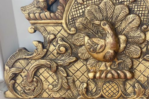 ANTIQUE FRENCH GILT WOOD MIRROR CREST - ADDITIONAL PHOTO 2