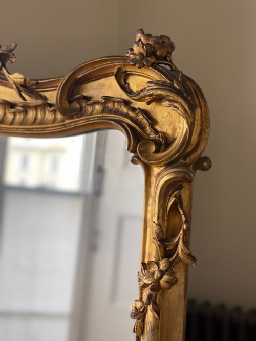 19TH CENTURY FRENCH GILT MIRROR - ADDITIONAL PHOTO 2