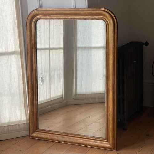 ANTIQUE FRENCH LOUIS PHILIPPE GILT MIRROR C1850 - ADDITIONAL PHOTO 5