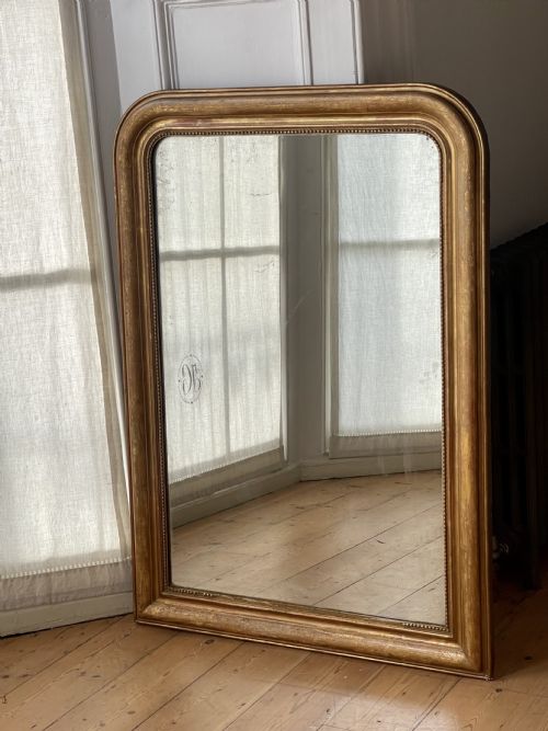 ANTIQUE FRENCH LOUIS PHILIPPE GILT MIRROR C1850 - ADDITIONAL PHOTO 7