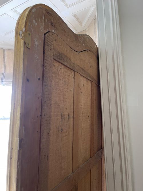 ANTIQUE FRENCH GILT LEANER MIRROR MERCURY GLASS - ADDITIONAL PHOTO 7