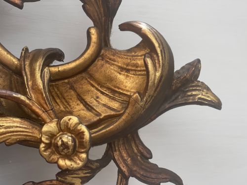 TALL ANTIQUE FRENCH GILT LOUIS XV MIRROR - ADDITIONAL PHOTO 7