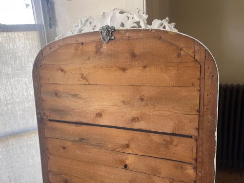 LARGE ANTIQUE FRENCH MIRROR BEVELLED GLASS - ADDITIONAL PHOTO 9