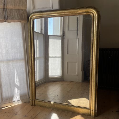 19TH CENTURY FRENCH GILT LOUIS PHILIPPE MIRROR - ADDITIONAL PHOTO 1