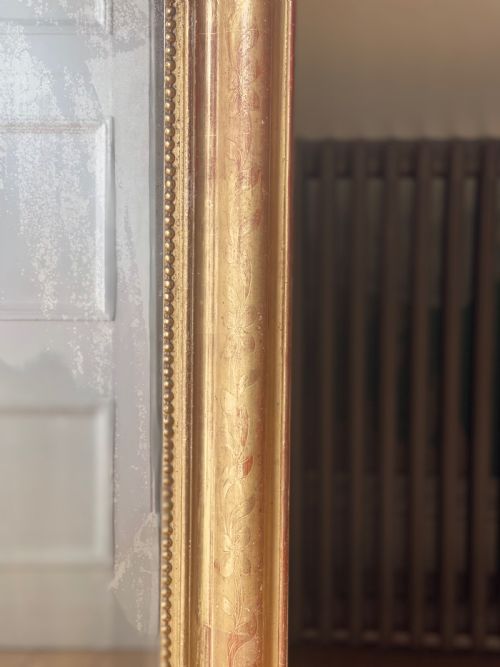 ANTIQUE FRENCH GILT LOUIS XV MIRROR - ADDITIONAL PHOTO 7