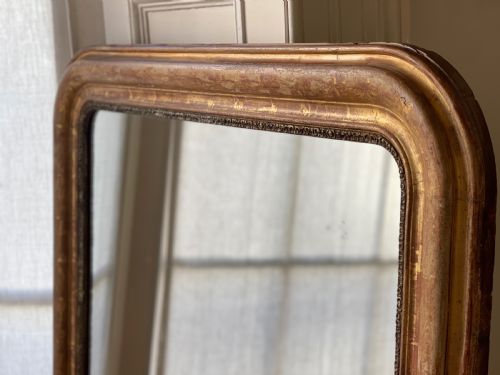 19TH CENTURY FRENCH GILT LOUIS PHILIPPE MIRROR - ADDITIONAL PHOTO 2