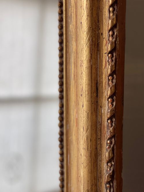 19TH CENTURY FRENCH GILT LOUIS PHILIPPE MIRROR - ADDITIONAL PHOTO 3